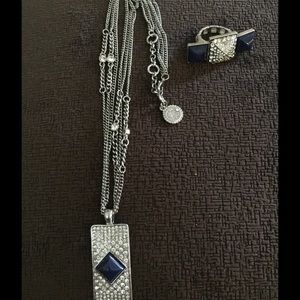 Jessica Simpson Jewelry - Jessica Simpson Blue Necklace and Ring Jessica Simpson Jewelry - Jessica Simpson Blue Necklace and Ring