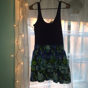 floral skirted short dress