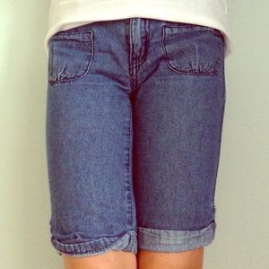 Denim shorts