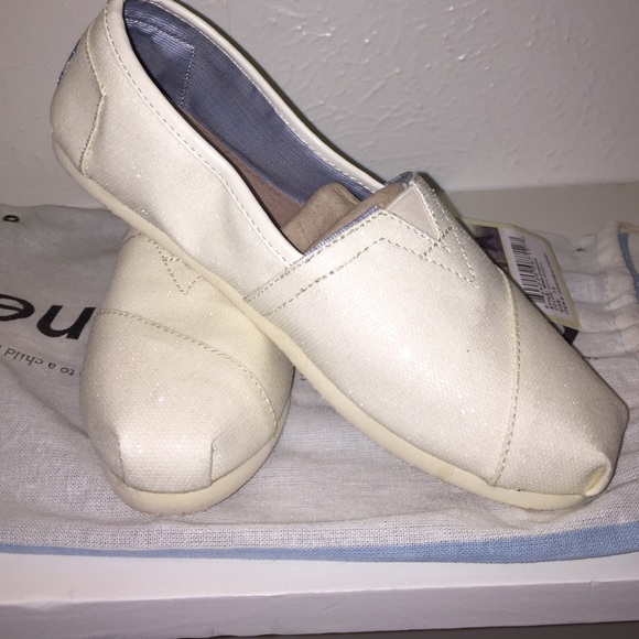 TOMS white sparkly - Picture 3 of 3