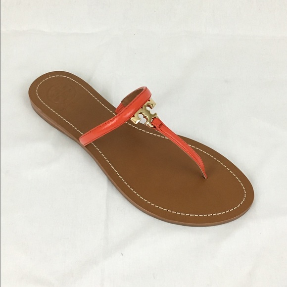 SOLD! 💯Authentic TORY BURCH T logo thing sandals - Picture 2 of 4