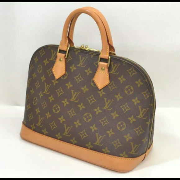 Auth Louis Vuitton Alma Satchel Bag