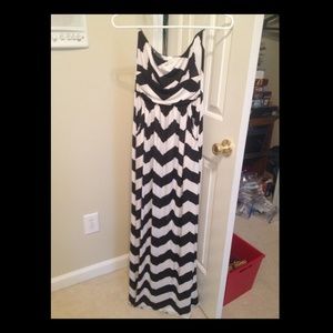 Long chevron dress