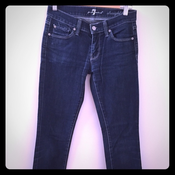 7 for all mankind denim. Straight leg cut. Size 25