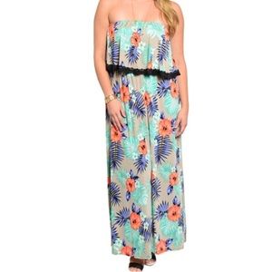 Plus Size Sleeveless Maxi Dress
