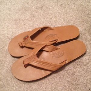 Rainbow women's flip flops