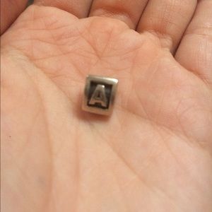 Pandora silver A charm
