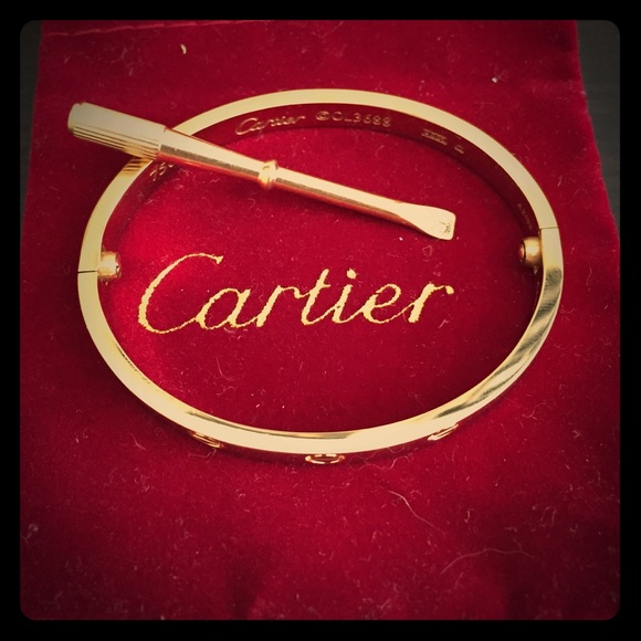 Cartier love bracelet with screws