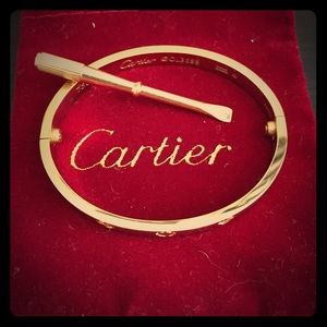 Cartier love bracelet with screws
