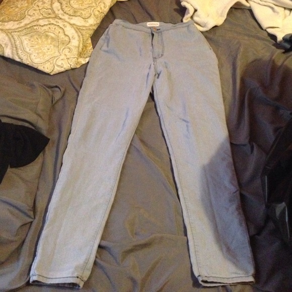 High waist jeans leggings