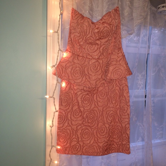 strapless bodycon dress