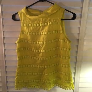 neon yellow, zipper back closure