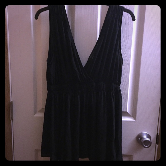 Black BcBG V-Neck top