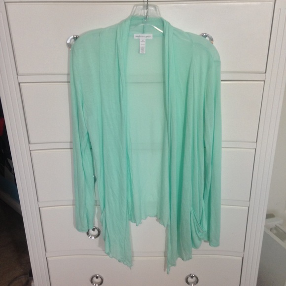 Sea Green Flowy Cardigan