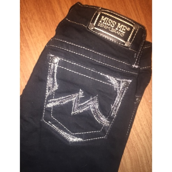 Black Miss Me Skinnys