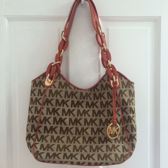 Brown & orange Michael kors handbag