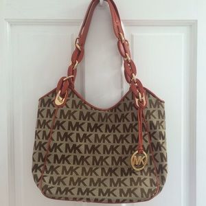 Brown & orange Michael kors handbag