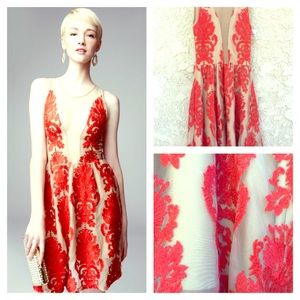 For Love and Lemons Lulu Lace-Patterned Dress