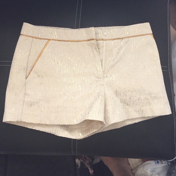 White/Gold Shorts