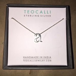 Sterling Silver "a" Necklace