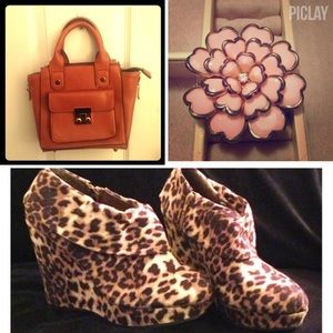 Mix No 6 handbag, Madden girl booties, Flower Ring