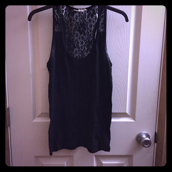 Lace back tank