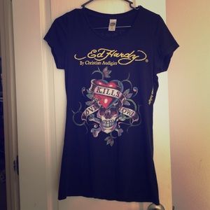 Ed Hardy Tee no flaws like new