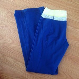 Lululemon Groove Pant Blue and Yellow