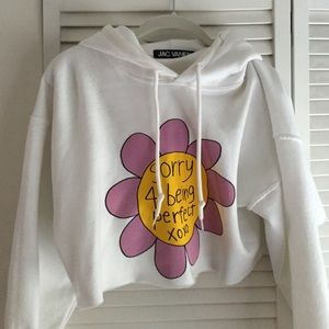 hooded cropped sweater