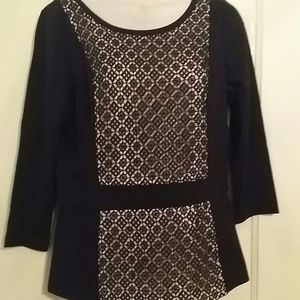 ANN TAYLOR , Black and Beige designer