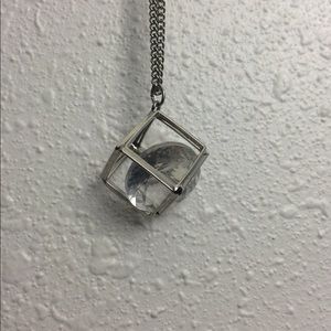Long cubed necklace