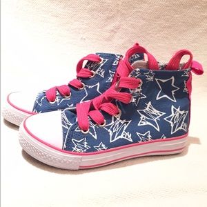 Girls high top converse