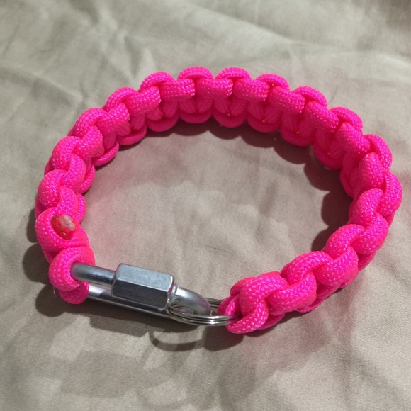 Hot Pink Bungee Cord Bracelet