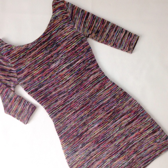 Lily Rose Dresses & Skirts - Beautiful Multi-Colored Knit Body Con Dress