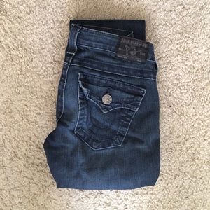 True Religion Dark Skinny Jeans Sz24