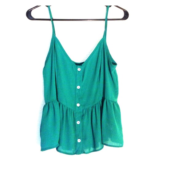 Emerald Green Babydoll Top
