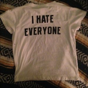 I hate everyone crop top