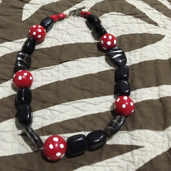 Multi color necklace.