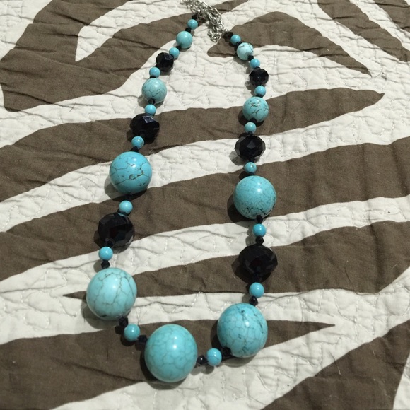 Black and Turquoise Necklace