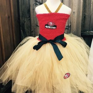 49ers tutu dress - custom made tutu dress 49ers