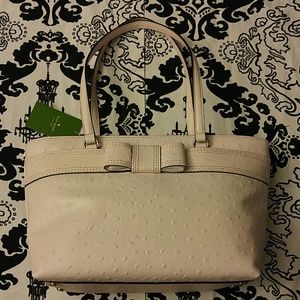 Kate Spade Handbag NWT Pink Ostrich Print