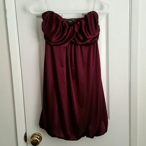 Forever 21 Dark Purple Strapless Party Dress
