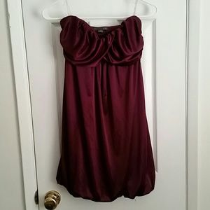 Forever 21 Dark Purple Strapless Party Dress