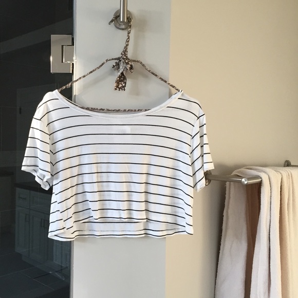 Rare brandy Melville cropped stripe
