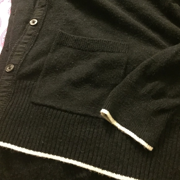 Navy Blue Cardigan with White Detailing - Picture 3 of 3