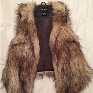 Faux fur vest