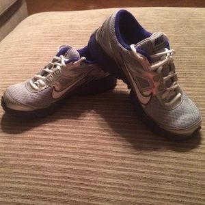 Silver and Purple Nike-Dual Fusion