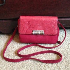Red cross body bag