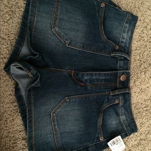 Shorts denim high rise