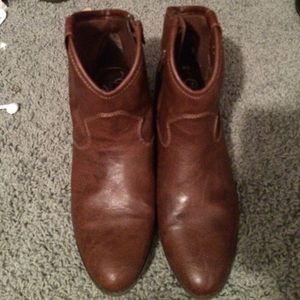Brown booties